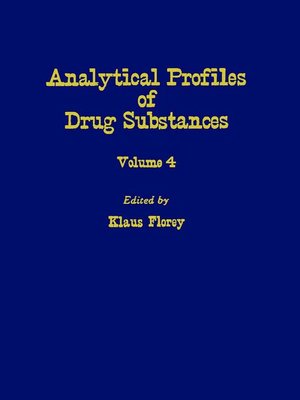cover image of Profiles of Drug Substances, Excipients and Related Methodology